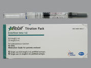 Rebif: This is a Syringe imprinted with nothing on the front, nothing on the back.