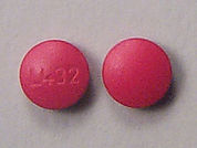 Nasal Decongestant: This is a Tablet imprinted with L432 on the front, nothing on the back.