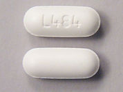 Pain Reliever: This is a Tablet imprinted with L484 on the front, nothing on the back.