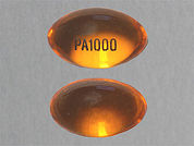 Ethosuximide: This is a Capsule imprinted with PA1000 on the front, nothing on the back.