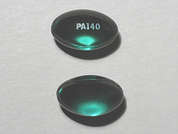 Vitamin D2: Esto es un Cápsula verde oval imprimido con PA140 en la parte delantera, nada en la parte posterior, y es fabricado por BIONPHARMA INC..