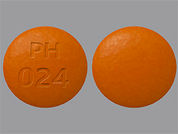 Aspirin Ec: This is a Tablet Dr imprinted with PH  024 on the front, nothing on the back.