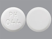 Pharbetol: This is a Tablet imprinted with PH  044 on the front, nothing on the back.