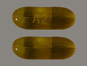 Benzonatate: This is a Capsule imprinted with A2 on the front, nothing on the back.