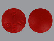 Colace 2-In-1: This is a Tablet imprinted with P  054 on the front, nothing on the back.