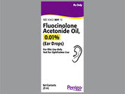 Fluocinolone Acetonide Oil: Esto es un Gotas imprimido con nada en la parte delantera, nada en la parte posterior, y es fabricado por None.