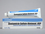 Gentamicin Sulfate: This is a Ointment imprinted with nothing on the front, nothing on the back.