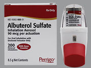 Albuterol Sulfate Hfa: Esto es un Aerosol Hfa Con Adaptor imprimido con nada en la parte delantera, nada en la parte posterior, y es fabricado por None.