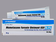 Mometasone Furoate: This is a Ointment imprinted with nothing on the front, nothing on the back.