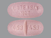 Lotensin Hct: This is a Tablet imprinted with LOTENSIN  HCT on the front, 453 453 on the back.