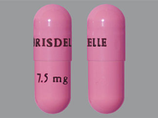 This is a Capsule imprinted with BRISDELLE on the front, 7.5 mg on the back.