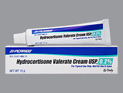 Hydrocortisone Valerate: Esto es un Crema imprimido con nada en la parte delantera, nada en la parte posterior, y es fabricado por None.