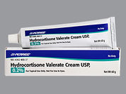 Hydrocortisone Valerate: Esto es un Crema imprimido con nada en la parte delantera, nada en la parte posterior, y es fabricado por None.