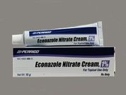 Econazole Nitrate: Esto es un Crema imprimido con nada en la parte delantera, nada en la parte posterior, y es fabricado por None.