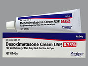 Desoximetasone: This is a Cream imprinted with nothing on the front, nothing on the back.