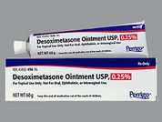 Desoximetasone: This is a Ointment imprinted with nothing on the front, nothing on the back.