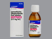 Levocetirizine Dihydrochloride: This is a Solution Oral imprinted with nothing on the front, nothing on the back.