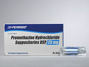 Promethazine Hcl: Esto es un Supositorio Rectal imprimido con nada en la parte delantera, nada en la parte posterior, y es fabricado por None.