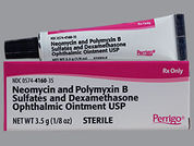 Neomycin-Polymyxin-Dexamethaso: Esto es un Ungüento imprimido con nada en la parte delantera, nada en la parte posterior, y es fabricado por None.