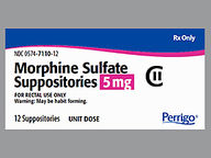 Supositorio Rectal de 10 Mg/5 Ml de Morphine Sulfate