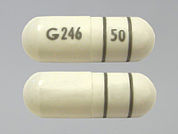 Lipofen: This is a Capsule imprinted with G 246 on the front, 50 on the back.