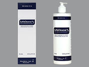 Sulfacleanse 8/4: This is a Suspension Topical imprinted with nothing on the front, nothing on the back.