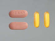 Pr Natal 400 Ec: This is a Combination Package Tablet And Dr Capsule imprinted with PE 669 on the front, nothing on the back.