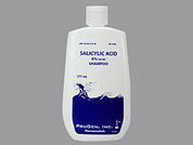 Salicylic Acid: Esto es un Champú imprimido con nada en la parte delantera, nada en la parte posterior, y es fabricado por None.