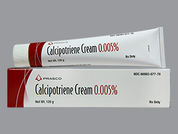 Calcipotriene: This is a Cream imprinted with nothing on the front, nothing on the back.