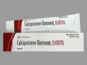 Calcipotriene: Esto es un Ungüento imprimido con nada en la parte delantera, nada en la parte posterior, y es fabricado por PRASCO LABS.