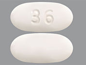 Emflaza: This is a Tablet imprinted with 36 on the front, nothing on the back.