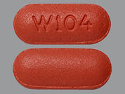 Nerlynx: This is a Tablet imprinted with W104 on the front, nothing on the back.