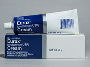 Eurax: This is a Cream imprinted with nothing on the front, nothing on the back.