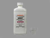 Riomet: This is a clear Solution Oral imprinted with nothing on the front, nothing on the back, and is manufactured by SUN PHARMACEUTI.