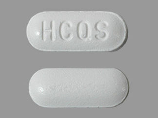 This is a Tablet imprinted with HCQS on the front, nothing on the back.