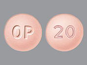 Oxycodone Hcl Er: Esto es un Tableta Sólo Por Uso Oral Er 12 Hr imprimido con OP en la parte delantera, 20 en la parte posterior, y es fabricado por None.
