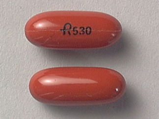 This is a Capsule imprinted with logo and 530 on the front, nothing on the back.