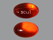 Docusate Sodium: This is a Capsule imprinted with scu1 on the front, nothing on the back.