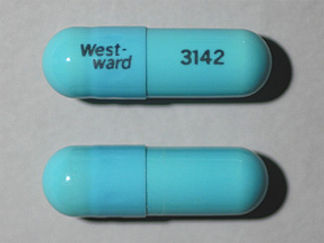 This is a Capsule imprinted with West-  ward on the front, 3142 on the back.