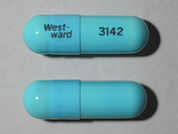 Morgidox: This is a Capsule imprinted with West-  ward on the front, 3142 on the back.