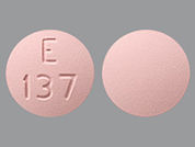 Felodipine Er: Esto es un Tableta Er 24 Hr imprimido con E  137 en la parte delantera, nada en la parte posterior, y es fabricado por None.