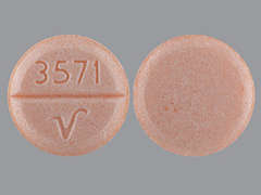 Esto es un Tableta imprimido con 3571 and logo en la parte delantera, nada en la parte posterior.