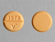 Hydrochlorothiazide: Esto es un Tableta imprimido con 3572 and Logo en la parte delantera, nada en la parte posterior, y es fabricado por None.