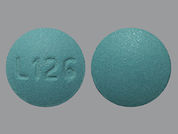 Losartan Potassium: This is a Tablet imprinted with L126 on the front, nothing on the back.