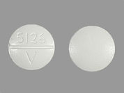 Propafenone Hcl: This is a Tablet imprinted with 5126  V on the front, nothing on the back.