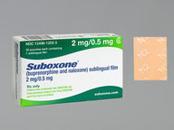 Película Medicada de 2 Mg-0.5Mg de Suboxone