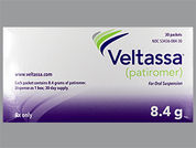 Veltassa: This is a Powder In Packet imprinted with nothing on the front, nothing on the back.