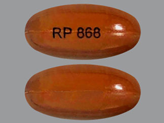 This is a Capsule imprinted with RP 868 on the front, nothing on the back.