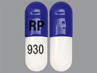 This is a Capsule Er Sprinkle Biphasic 40-60 imprinted with RP on the front, 930 on the back.