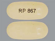 Dronabinol: This is a cream oblong Capsule imprinted with RP 867 on the front, nothing on the back, and is manufactured by RHODES PHARMA L.